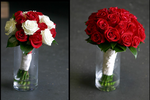 Red and White Wedding - Adam's Garden Florist