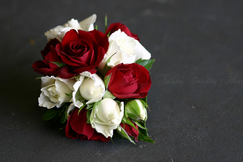 Traditional rose corsage