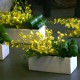 modern yellow table arrangement