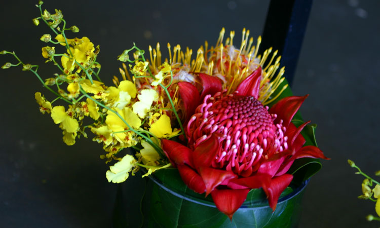 low table arrangement