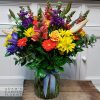 bouquet in a vase, large and bright florals. Gold Coast delivery