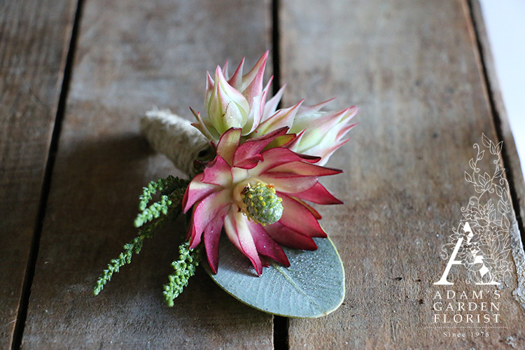 native flower buttonhole