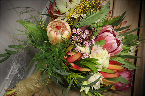 native flower bridesmaids posy