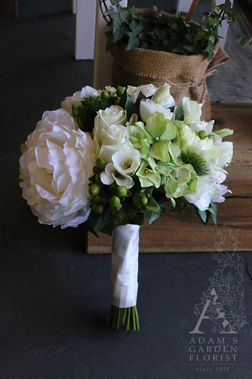 mixed real and artificial flowers wedding bouquet gold coast florist
