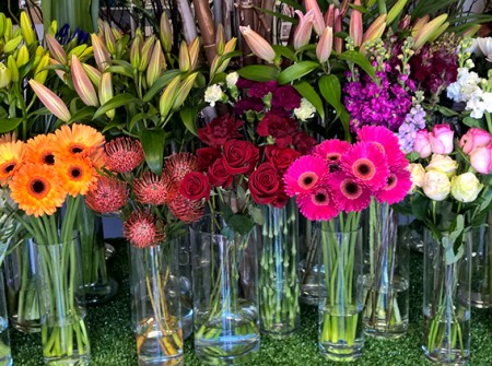 colour gradation flower table florist parkwood