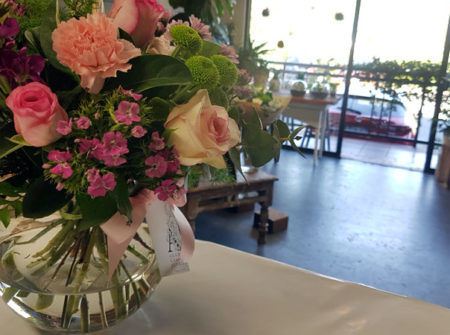 Flowers with vase for Gold Coast delivery
